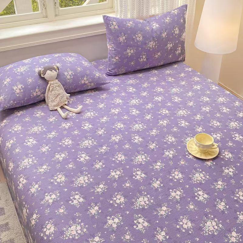 A-grade double-layer yarn bedding three-piece set