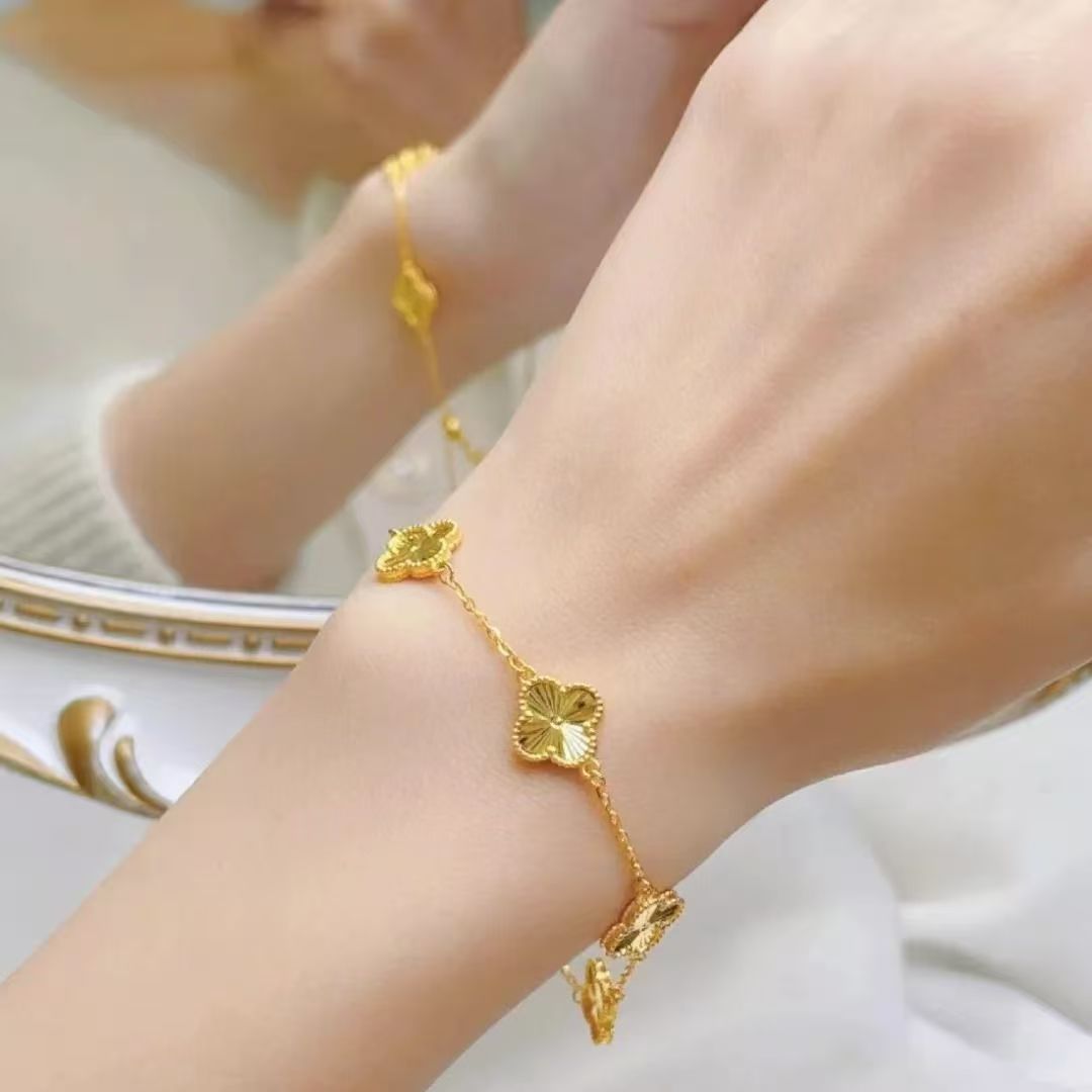 Sand gold jewelry three-piece set-沙金首饰三件套