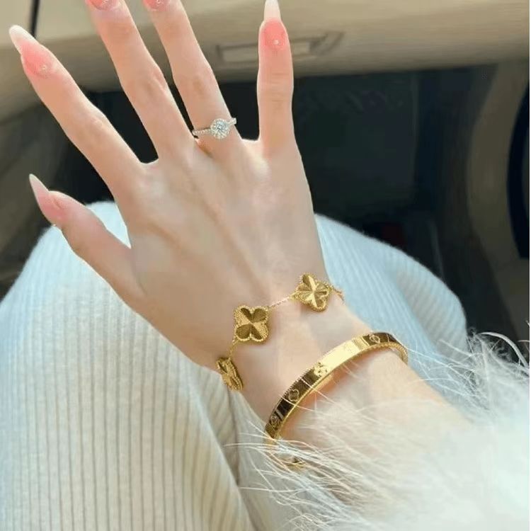 Sand gold jewelry three-piece set-沙金首饰三件套