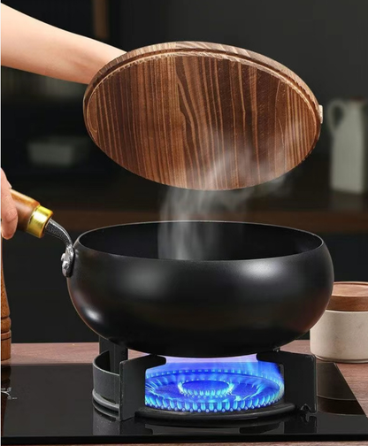 Big belly iron pot