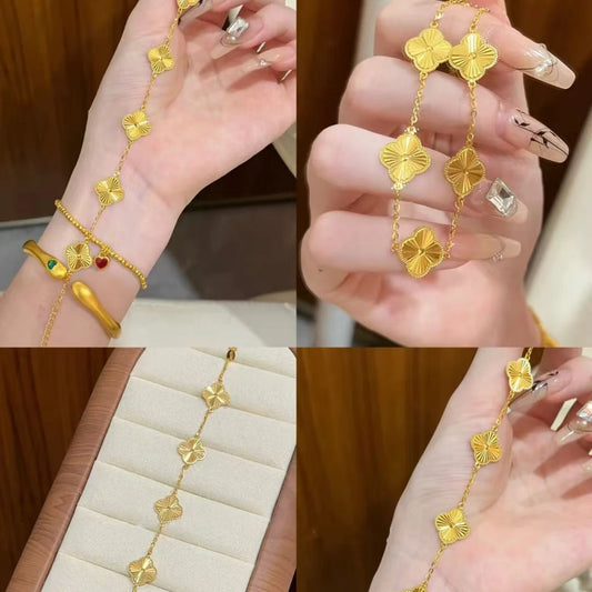 Sand gold jewelry three-piece set-沙金首饰三件套