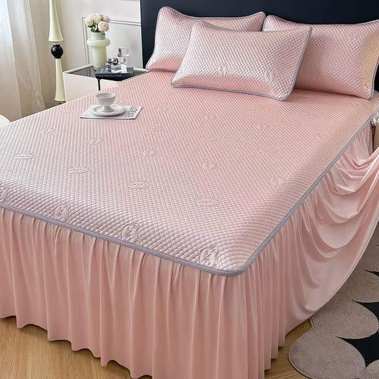 Bingdoudou soft mat three-piece set-冰豆豆软凉席三件套