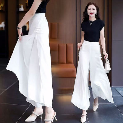high-waisted cropped pants-高腰九分裤