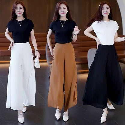 high-waisted cropped pants-高腰九分裤
