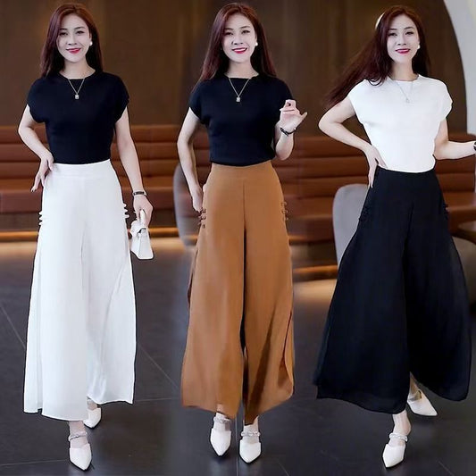 high-waisted cropped pants-高腰九分裤