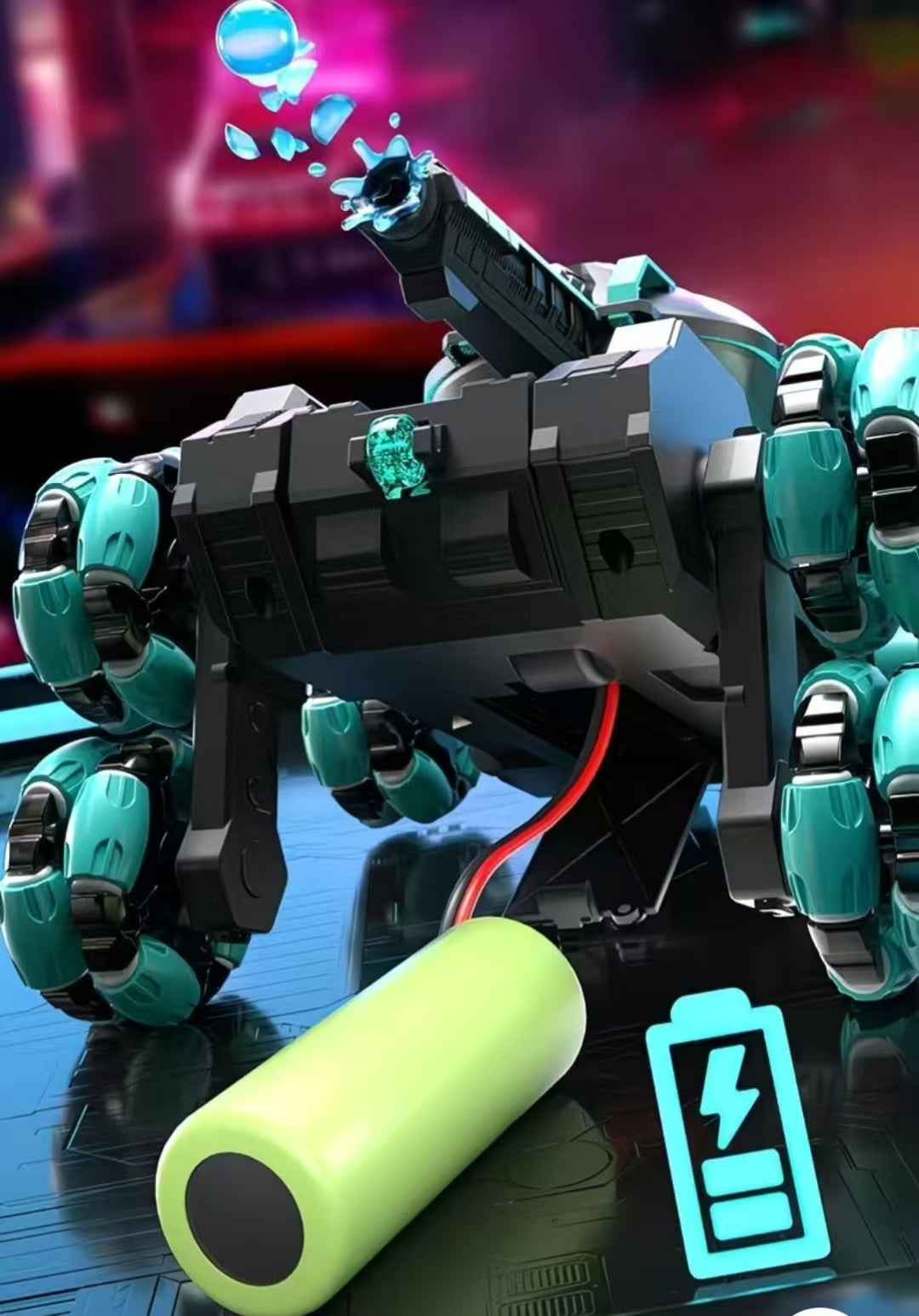 360° rotating remote control tank