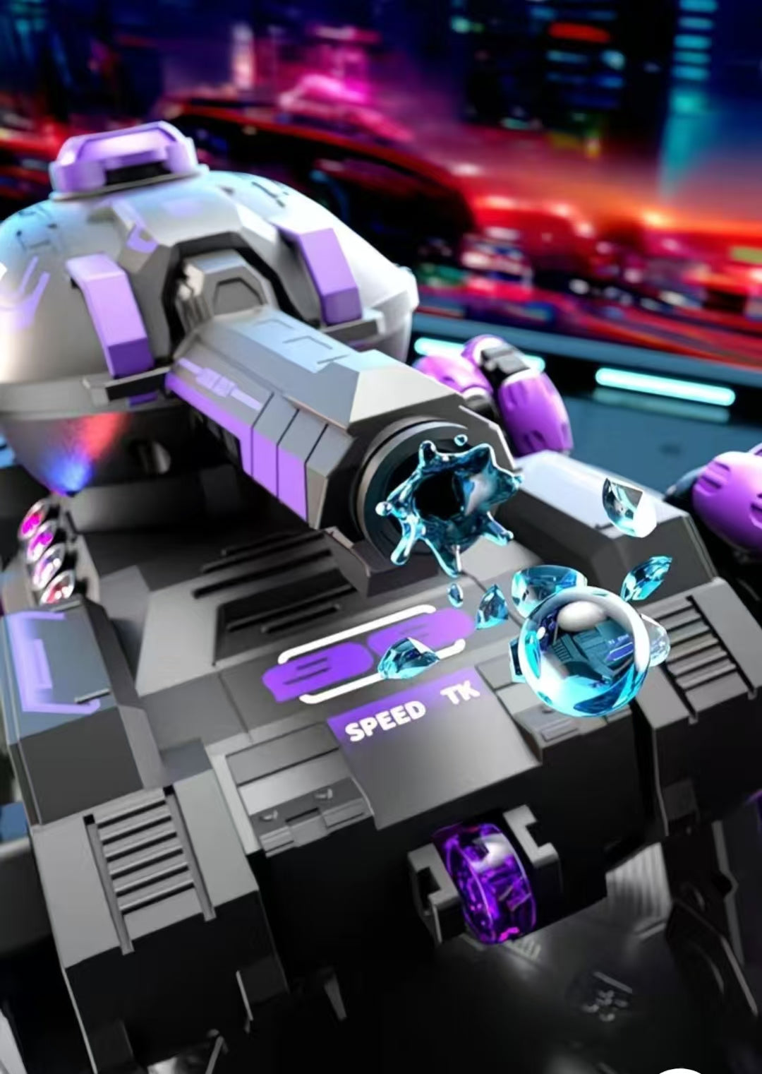 360° rotating remote control tank