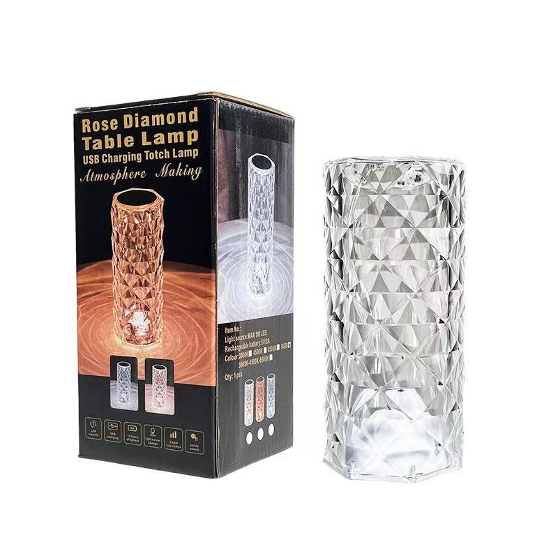 Light luxury crystal table lamp