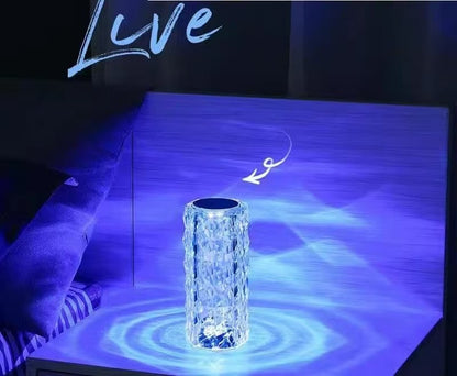 Light luxury crystal table lamp