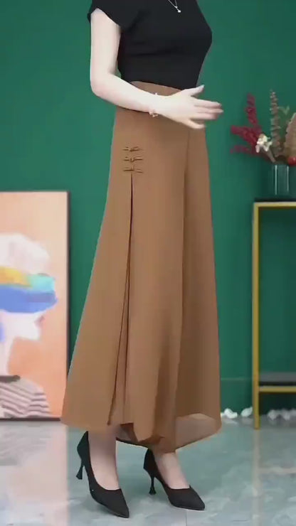 high-waisted cropped pants-高腰九分裤